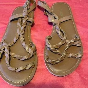 HOOBOO SANDALS WOMENSWEAR LEATHER UPPER BROWN